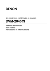 Denon 2845CI - DVD Changer Operating Instructions Manual