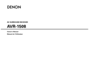 Denon AVR1508OM Owner's Manual