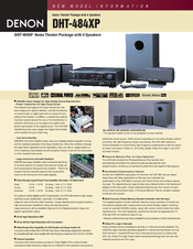 Denon DHT-484XP Specification Sheet