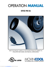 Movincool Ofice Pro 36 Operation Manual