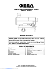 Desa 160-IF Owner's Manual