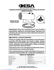Desa RCLP30 Owner's Manual