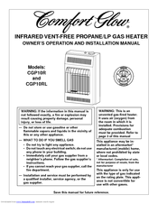 Desa Comfort Glow CGP10R Owner's Operation And Installation Manual