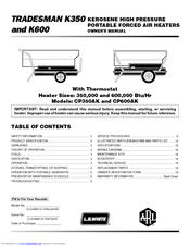 L.B. White TRADESMAN K350 Owner's Manual