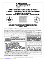 FMI FSBVBPC Owner's Operation And Installation Manual