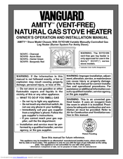 Vanguard AMITY SVYD18N Owner's Operation And Installation Manual