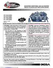 Design Dynamics VF-24P-EMU Owner's Operation And Installation Manual