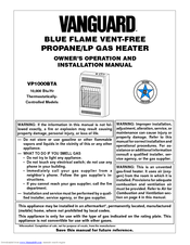 Vanguard VP1000BTA Owner's Operation And Installation Manual