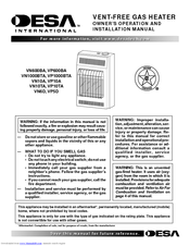 Desa VP10A VN10TA Owner's Operation And Installation Manual
