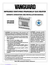 Vanguard VP2600E Owner's Operation And Installation Manual