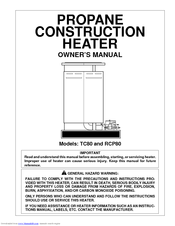 Desa TC80 Owner's Manual