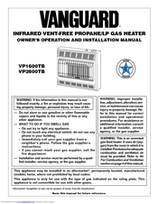 Vanguard VP2600TB Owner's Operation And Installation Manual