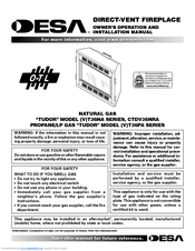 Desa Tudor VT36PA Series Owner's Operation And Installation Manual