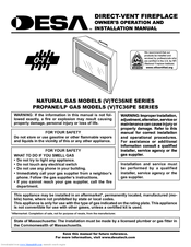 Desa TC36NE SERIES Owner's Operation And Installation Manual