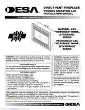 Desa VICTORIAN V36EP-A Series Owner's Operation And Installation Manual