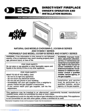 Desa VV36NC1 SERIES Owner's Operation And Installation Manual