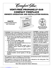 Comfort Glow 000 to 26 Owner's Operation And Installation Manual