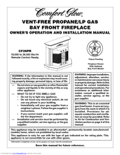 Comfort Glow CF26PR Owner's Operation And Installation Manual