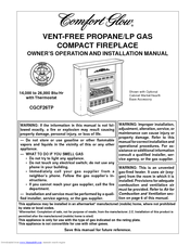 Desa Comfort Glow CGCF26TP Owner's Operation And Installation Manual