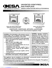 Desa Comfort Glow EFP33PR Owner's Operation And Installation Manual