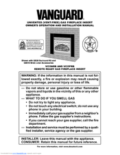 Desa Vanguard VI33NRB Owner's Operation And Installation Manual