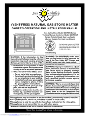 Desa MSVFBNR Series Owner's Operation And Installation Manual
