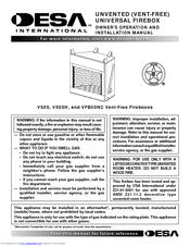 Desa V50SH Owner's Operation And Installation Manual