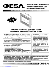 Desa VK42EP Series Owner's Operation And Installation Manual