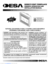 Desa VV42NB Owner's Operation And Installation Manual