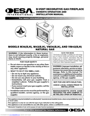 Desa H) Owner's Operating And Installation Manual