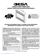 Desa CHDV42NR-B Owner's Operation And Installation Manual