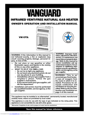 Desa Vanguard VN10TA Owner's Operation And Installation Manual