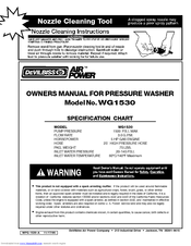 DeVilbiss WG1530 Owner's Manual