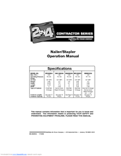 DeVillbiss Air Power Company NF2502X4 Operation Manual
