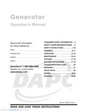 DeVilbiss D25572 Operator's Manual