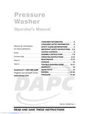 DeVillbiss Air Power Company DAPC D25690 Operator's Manual