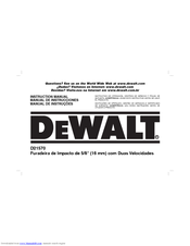 DeWalt N082353 Manual De Instrução