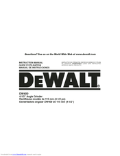 Dewalt DW400 Manuals | ManualsLib