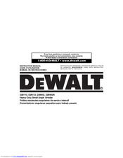 DeWalt D28110 Instruction Manual