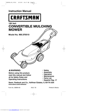 Craftsman 900.370510 Instruction Manual