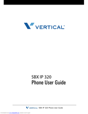 vertical sbx ip 320 admin manual