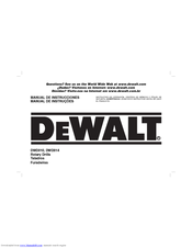 DeWalt DWD014-AR Instruction Manual