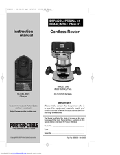 Porter-Cable 290 Instruction Manual