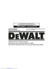 DeWalt D28700 Instruction Manual