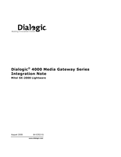 Dialogic Mitel SX-2000 Integration Notes