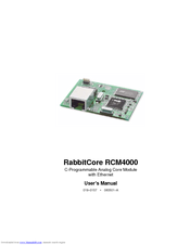 Rabbit RabbitCore RCM4000 User Manual