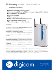 Digicom 3G Gateway HSUPA 2M Specifications