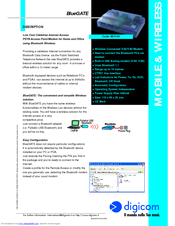 Digicom BlueGATE Specifications