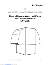 Dimplex LA 16ASR Mounting And Operating Manual