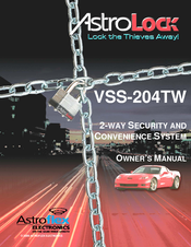 Astroflex 2 Way Security and Conveniece System VSS-204TW Owner's Manual